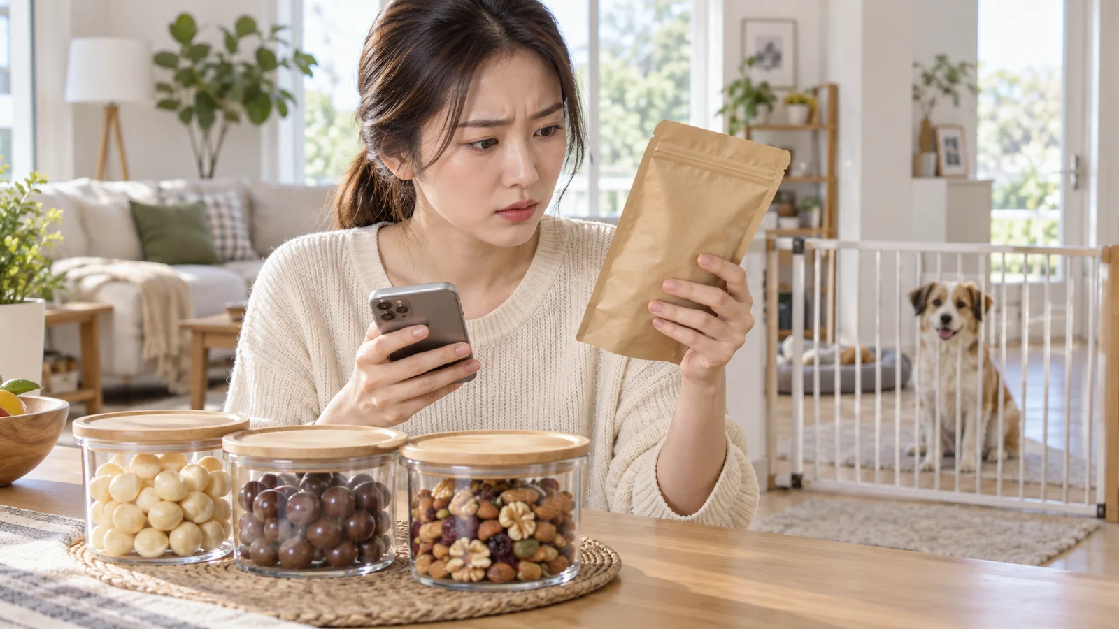강아지가 마카다미아를 먹었을 때｜초콜릿 코팅·믹스넛 확인